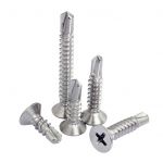 Vít tự khoan, đầu bằng, M4x15, thép mạ kẽm