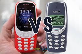 Review technology: Nokia 3310 phone version 2017 and 2000 version